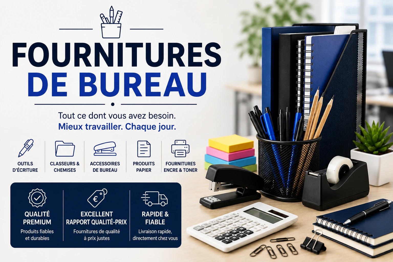 Fournitures de bureau